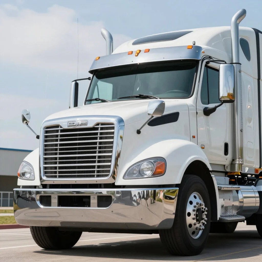Commercial truck on the road representing trucking liability insurance